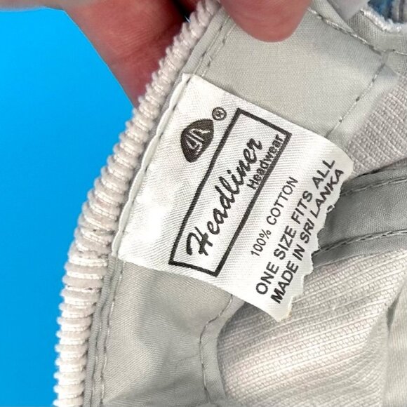 VINTAGE GRAY CORDUROY CONNEAUT LAKE FOOTBALL SNAPBACK BASEBALL TRUCKER HAT - Picture 8 of 8